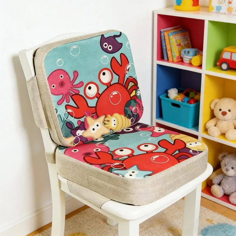 Baby High Chair Booster - كرسي طعام للأطفال مع وسادة مرتفعة