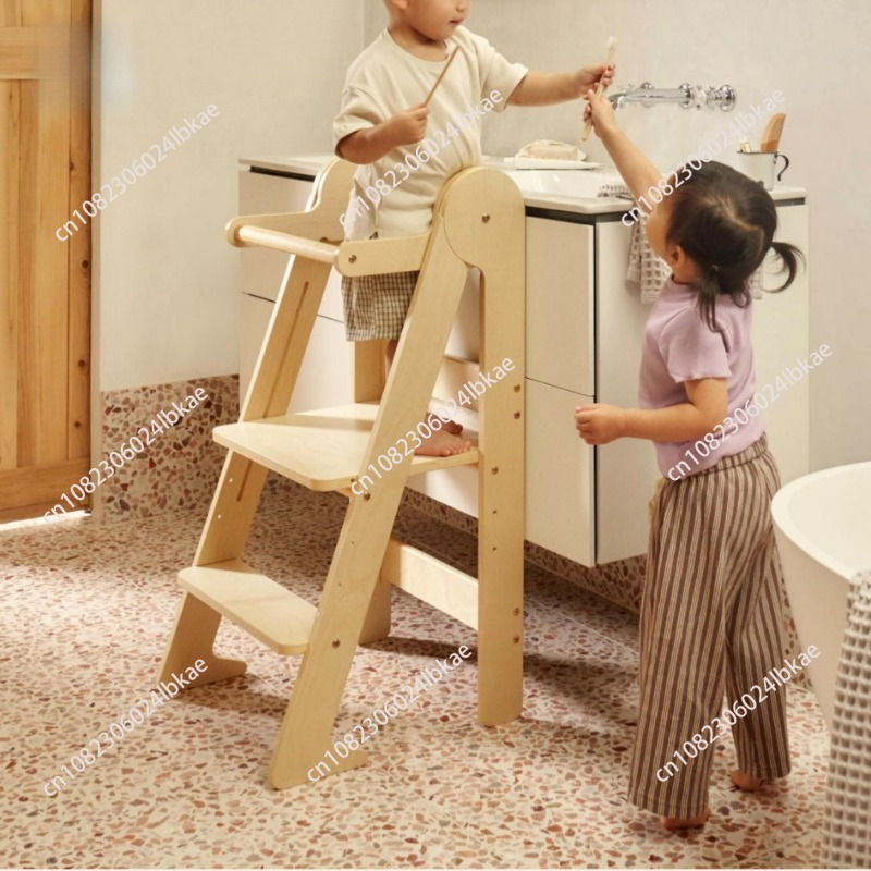 Toddler Learning Tower - برج تعليمي خشبي قابل للطي للأطفال،