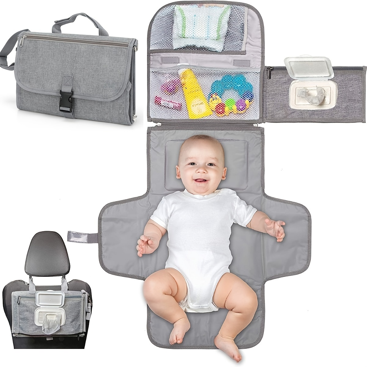Diaper Changing Mat - حصيرة تغيير الطفل النهائي وسلة تعليق