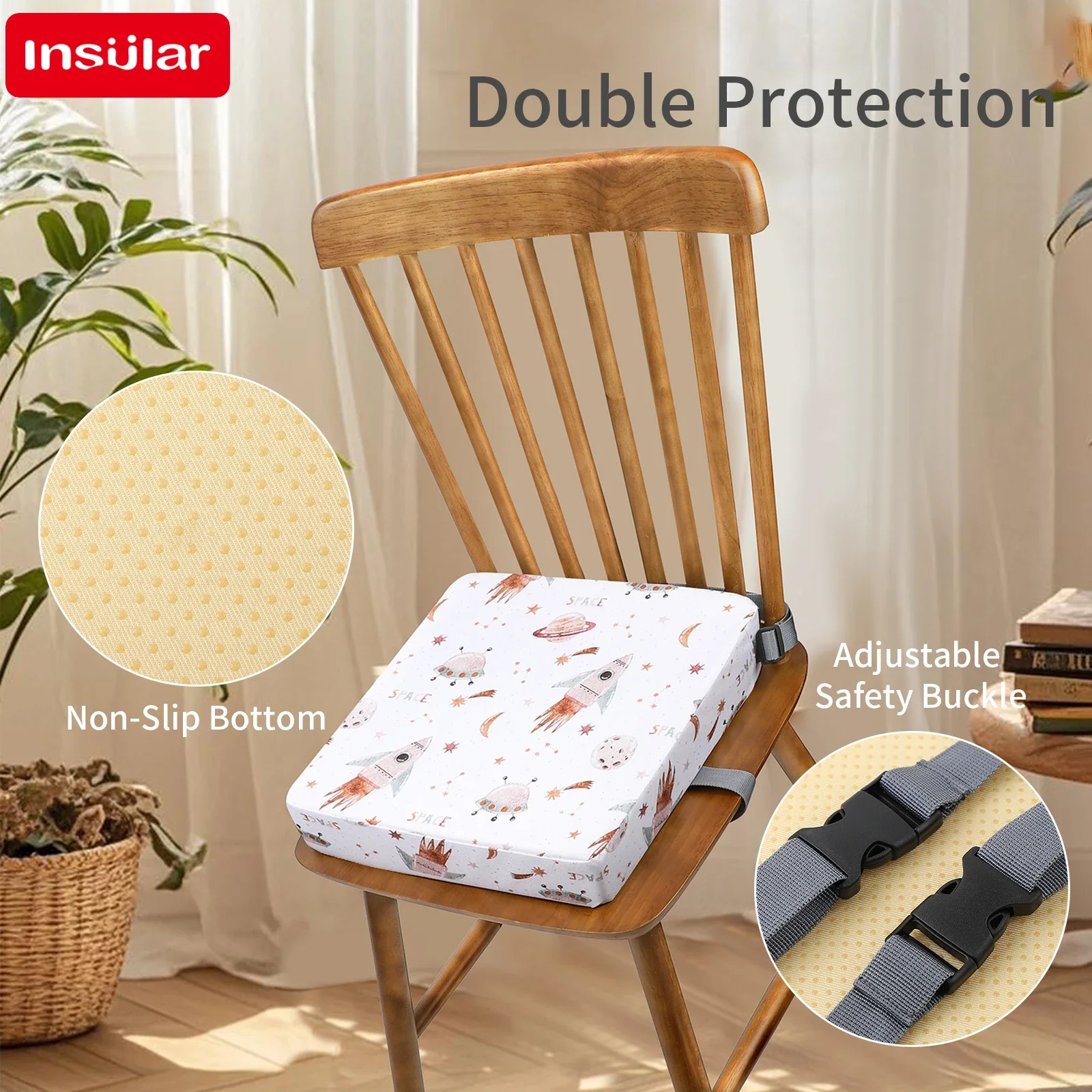 وسادة مقعد مرتفعة مقاومة للماء - مراجعة Baby High Chair Booster وسعره