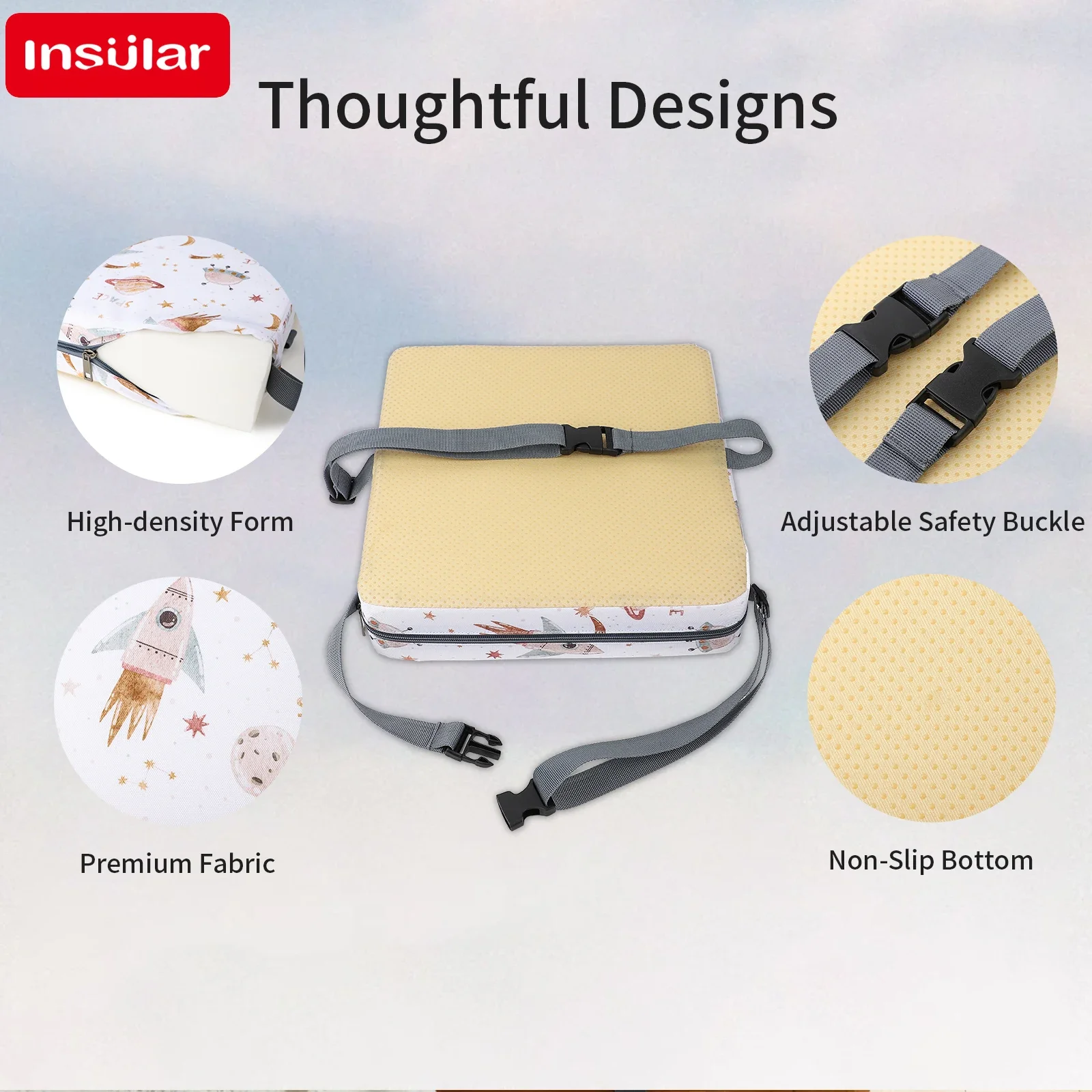 وسادة مقعد مرتفعة مقاومة للماء - مراجعة Baby High Chair Booster وسعره