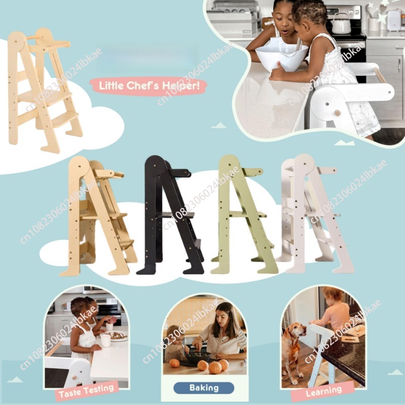 برج تعليمي خشبي قابل للطي للأط - مراجعة Toddler Learning Tower وسعره