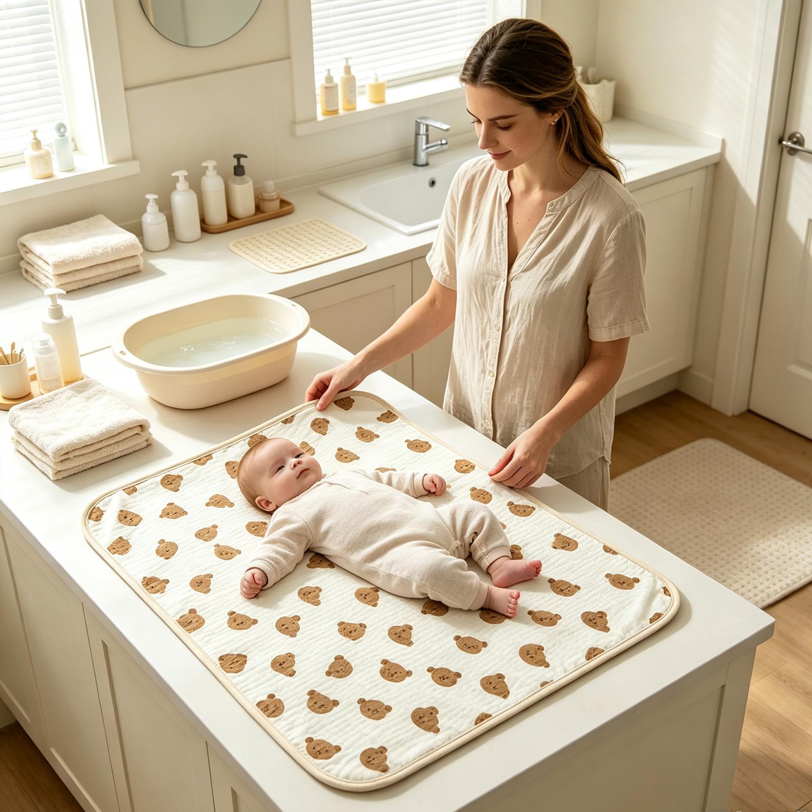 سجادة تغيير الحفاضات قابلة لإع - مراجعة Diaper Changing Mat وسعره