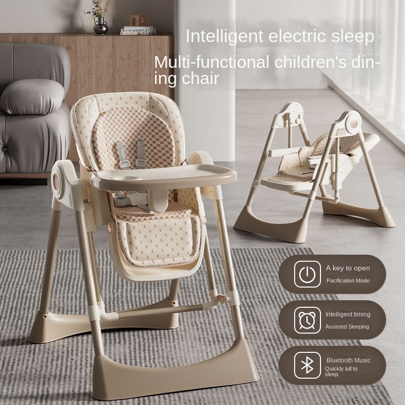 كرسي طعام للأطفال كهربائي متعد - مراجعة Baby High Chair Booster وسعره