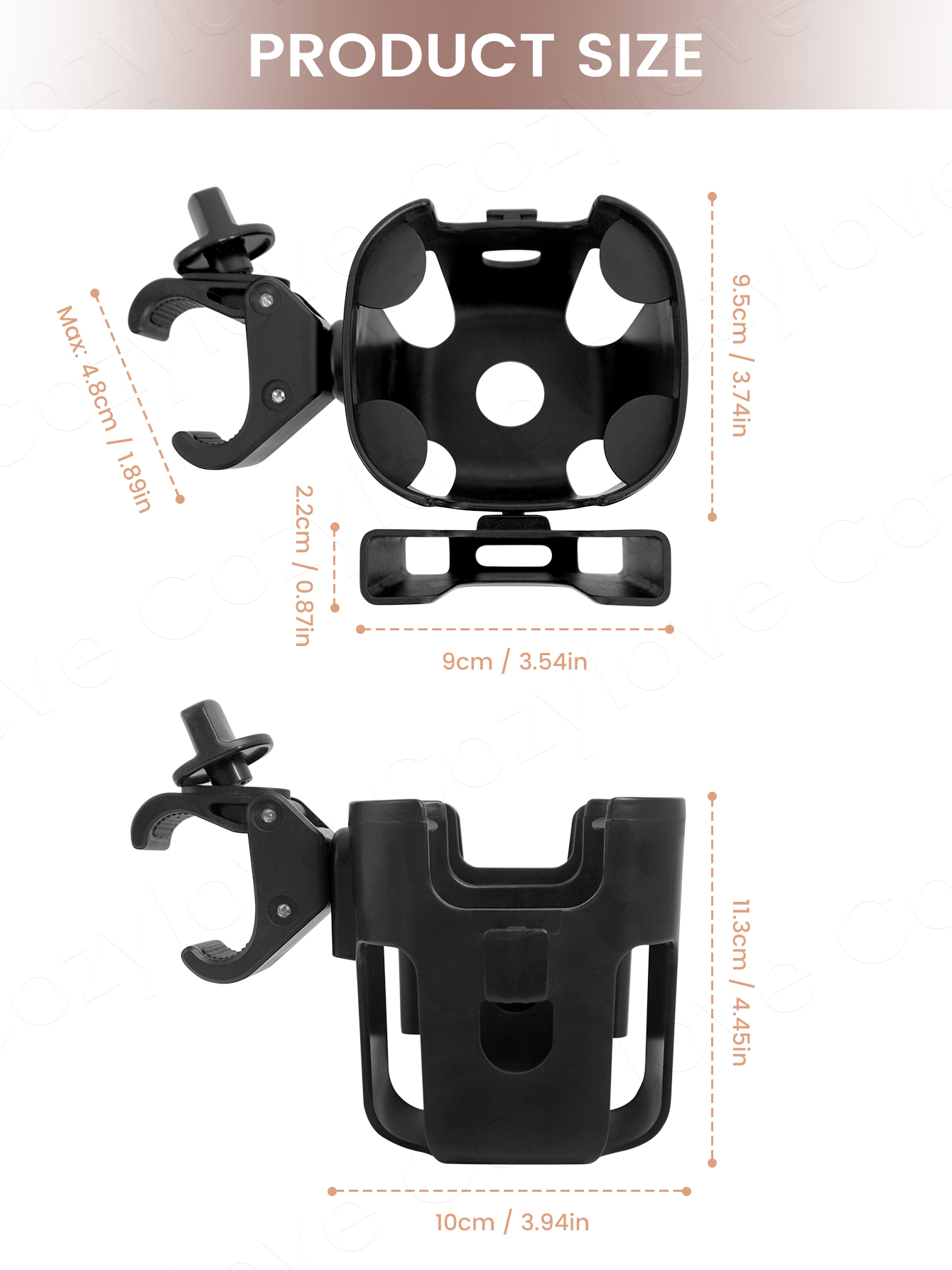 حامل أكواب لعربة الأطفال كبير  - مراجعة Stroller Accessories وسعره