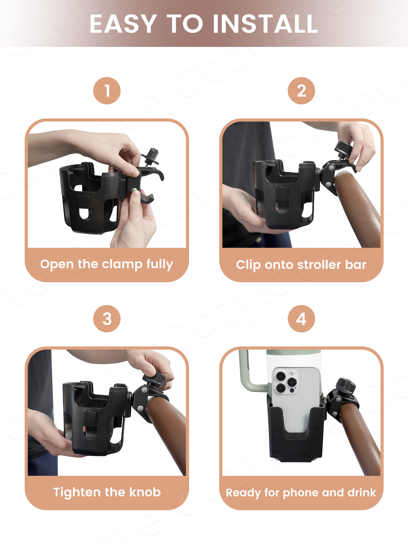 حامل أكواب لعربة الأطفال كبير  - مراجعة Stroller Accessories وسعره